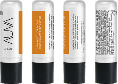 Lip Balm AUVA® SUN PROTECTION FACTOR SPF20